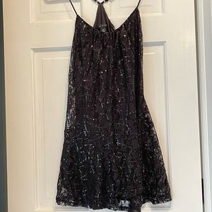 Fancy Black Sequin party dress